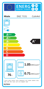Energiesparlabel DGC 7151 CulinArt Obsidianschwarz