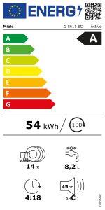 Energiesparlabel G 5611 SCi Active