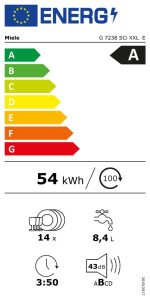 Energiesparlabel G 7238 SCi Excellence