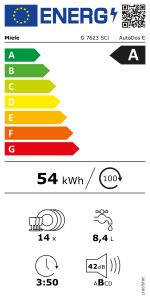 Energiesparlabel G 7623 SCi AutoDos Excellence