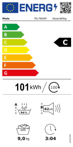 Energiesparlabel TEL 785 WP